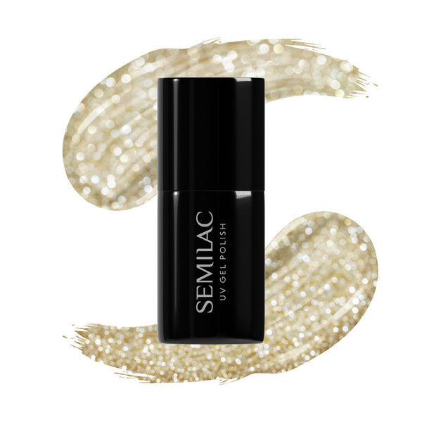 260 Esmalte semipermanente Semilac Platinum Light Gold 7ml  - Semilac