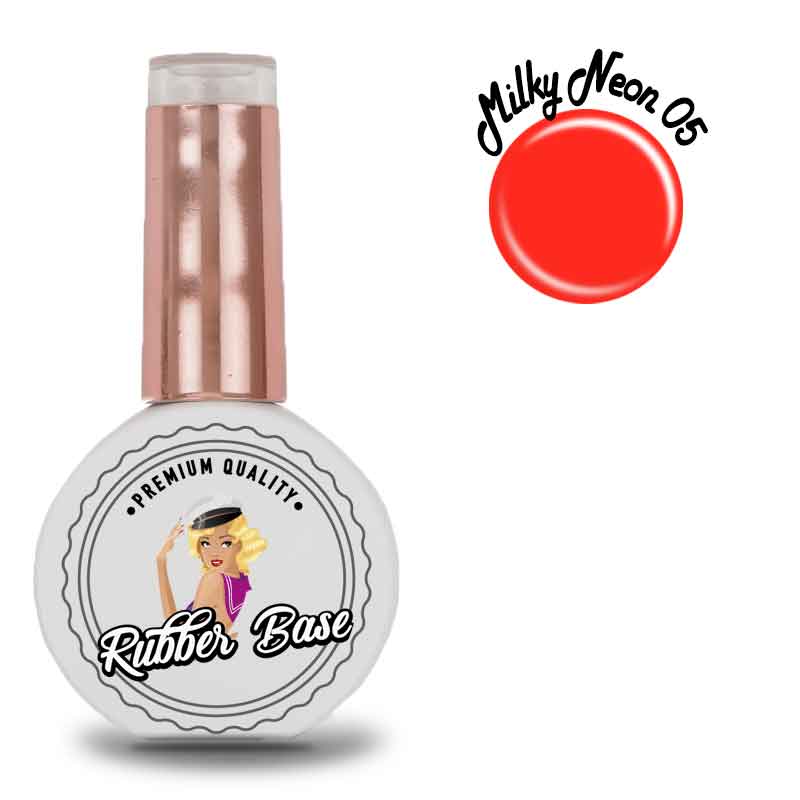 Milky Neon 05 Rubber Base 15ml - Lady Lack