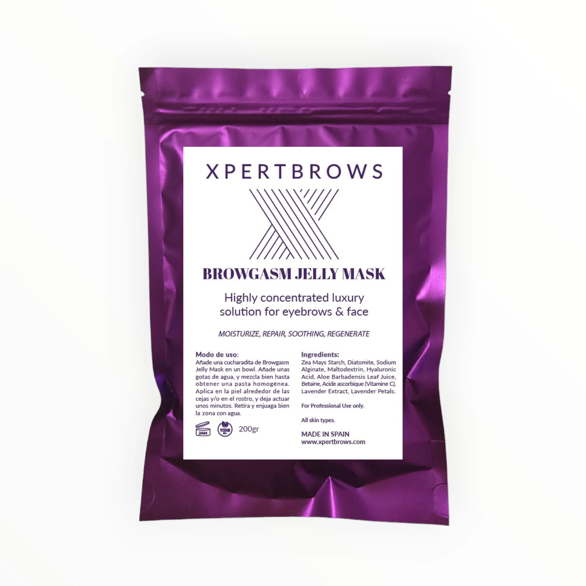 Browgasm Jelly Mask Para Cejas Y Rostro - XpertBrows