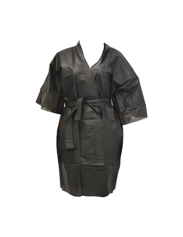 Kimono desechable negro 1-10ud - Pollié